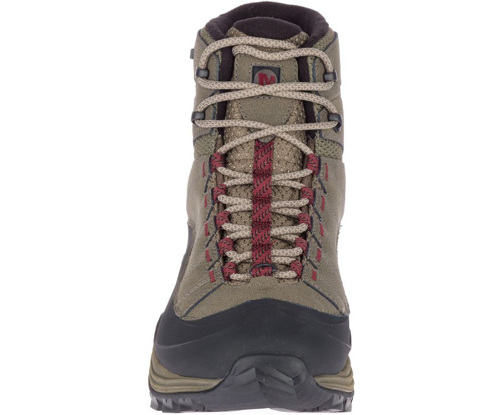Merrell Boots Brown - Thermo Chill Mid Shell Waterproof - Mens 30SLOGXCT